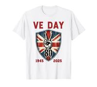 VE Day 80th Anniversary, Union Jack Flag Victory V E Day T-Shirt