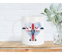 VE Day 80th Anniversary Union Jack Mug, 2025 Celebratory Gift, WW2 Memorabilia Keepsake, World War 2 Celebration, Collectable (White)