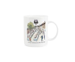 VE Day Mug - Commemorative 80th Anniversary WW2 Memorabilia Street Party - Victory in Europe Day 1945 Tea Coffee Bone China Mug Gift/Present