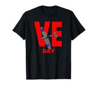 VE Day Spitfire Fighter Plane, WW2 Victory in Europe Day, T-Shirt