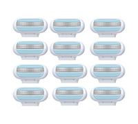 Ve-nus Women's Razor Blades, Pack of 12 Razor Blades, Ven-us, V-enus Razor Women, 3 Blades Surrounded by Protective Pads that Adapt to the Body Contour