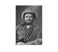 VEADONS Merle Haggard Canvas Poster Artworks Canvas Poster Wall Art Prints Home Modern Decor 08x12inch(20x30cm)