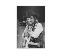 VEADONS Merle Haggard Canvas Poster Canvas Painting Poster Wall Art Decorative Picture Prints Modern Decor 24x36inch(60x90cm)