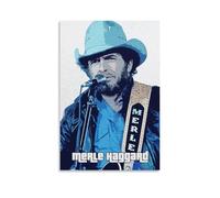 VEADONS Merle Haggard Canvas Poster Home Decor Poster Wall Art Hanging Picture Print Decorative Painting Posters 12x18inch(30x45cm)