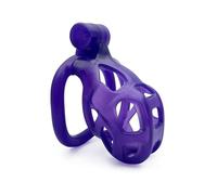 VeagleFly Penis Cage Cobra Adult Sex Toy for Men Chastity Devices Male Chastity Cage 4 Curved Rings Men Toys Purple Nano