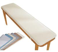 VEAI Bench Cushion 120cm/100cm/130cm/90cm/150cm x 40cm/50cm Outdoor Indoor 2/3 seater Non-Slip Seat Pad for Bay Windows, Garden Patio, Long Chairs, Swings & Porch Furniture(Beige,30x110cm)