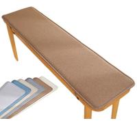 VEAI Bench Cushion 120cm/100cm/130cm/90cm/150cm x 40cm/50cm Outdoor Indoor 2/3 seater Non-Slip Seat Pad for Bay Windows, Garden Patio, Long Chairs, Swings & Porch Furniture(Coffee,30x110cm)