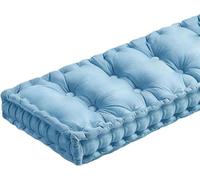 VEAI Bench Cushion, 90x30x10cm, Light Blue, Modern, Contemporary, Velvet Fabric, Non-Slip, Suitable for 2/3/4-seater Benches, Patio, Garden, Indoor/Outdoor Use