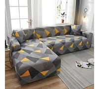VEAI Stretch Sofa Slipcover Elastic Sofa Covers for Living Room Chair Couch Cover Home Decor 1/2/3/4-seater It needs order 2pieces Sofa Cover if your Sofa is Corner L-shape sofa