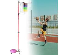 Veal Jump Tester, 1.3-3.6m Adjustable Height with ble Base, Accurate Measurement for Basketball Training, Easy Assembly Indoor Outdoor Sports Assessment Tool