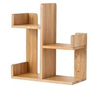 Veal Wooden Boohelf Multi Layer Desktop Bookcase White Office Sto Rack Small Plant Display Shelf Modern Boohelf for Home & Office Use.