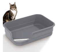 Vealind Extra Large Cat Litter Tray with High Sided and Low Entrance 60 X 40 X 15 CM XL Litter Trays for Cats Leak Proof Easy Clean Cat Litter Box
