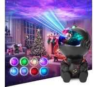VEANANO Astronaut Galaxy Projector, Star Night Light With Remote Control, USB Powered 360° Adjustable Space Buddy for Kids Bedroom Adults Room (Black)