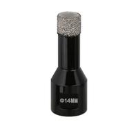 Vearter 14mm Dry Diamond Core Drill Bit, M14 Thread Connection Vacuum Brazed Masonry Hole Saw, Hollow Hole Cutter for Tile, Marble, Granite, Porcelain, Concrete and Quartz Stone