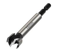 Vearter 16mm Forstner Drill Bit, High Carbon Steel Multi-Tooth Woodworking Tools with Hex Shank, Hinge Boring Hole Cutter for Solid Wood, MDF, Plastic, Particleboard, Plywood