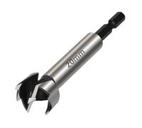 Vearter 20mm Forstner Drill Bit, High Carbon Steel Multi-Tooth Woodworking Tools with Hex Shank, Hinge Boring Hole Cutter for Solid Wood, MDF, Plastic, Particleboard, Plywood