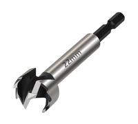 Vearter 22mm Forstner Drill Bit, High Carbon Steel Multi-Tooth Woodworking Tools with Hex Shank, Hinge Boring Hole Cutter for Solid Wood, MDF, Plastic, Particleboard, Plywood