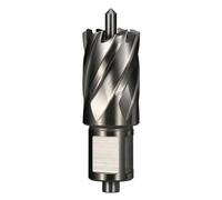 Vearter 24mm HSS Annular Cutter, 19.05mm Weldon Shank, Mag Drill Bit with Pilot Pin for Steel Plate, Aluminum, Brass, Cast iron, Stainless Steel