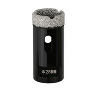 Vearter 28mm Dry Diamond Core Drill Bit, M14 Thread Connection Vacuum Brazed Masonry Hole Saw, Hollow Hole Cutter for Tile, Marble, Granite, Porcelain, Concrete and Quartz Stone
