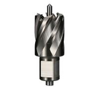 Vearter 28mm HSS Annular Cutter, 19.05mm Weldon Shank, Mag Drill Bit with Pilot Pin for Steel Plate, Aluminum, Brass, Cast iron, Stainless Steel