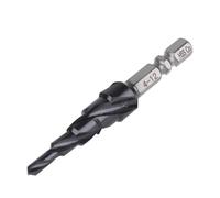 Vearter 4-12mm Cobalt Step Drill Bit for Metal, M35 HSS 5 Steps Cone Cutter, Spiral Flute Hex Shank Step Drill for Stainless Steel, Aluminium Sheet, Iron, Copper, Plastic, PVC, Wood