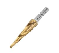 Vearter 4-12mm Step Drill Bit for Metal, 4241 HSS 9 Steps Cone Cutter, Spiral Flute Hex Shank Hole Cutter Drill Bit for Stainless Steel, Iron, Aluminium, Copper, Plastic, Wood