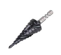 Vearter 4-22mm Cobalt Step Drill Bit for Metal, M35 HSS 10 Steps Cone Cutter, Spiral Flute Hex Shank Step Drill for Stainless Steel, Aluminium Sheet, Iron, Copper, Plastic, PVC, Wood