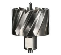Vearter 57mm HSS Annular Cutter, 19.05mm Weldon Shank, Mag Drill Bit with Pilot Pin for Steel Plate, Aluminum, Brass, Cast iron, Stainless Steel