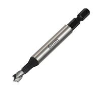 Vearter 6mm Forstner Drill Bit, High Carbon Steel Multi-Tooth Woodworking Tools with Hex Shank, Hinge Boring Hole Cutter for Solid Wood, MDF, Plastic, Particleboard, Plywood