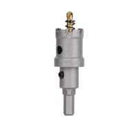 Vearter TCT Hole Saw, 27mm Carbide Bit with Pilot Drill, Cutter for Hard Metal, Stainless Steel, Mild Steel, Aluminium Alloy, Copper, Iron, Plastic and Fiberglass