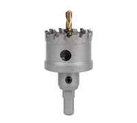 Vearter TCT Hole Saw, 44mm Carbide Bit with Pilot Drill, Cutter for Hard Metal, Stainless Steel, Mild Steel, Aluminium Alloy, Copper, Iron, Plastic and Fiberglass