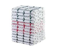 VEARZ® 100% Cotton Terry Tea Towels | 4-12 Packs Kitchen Hand Towels Super Highly Absorbent Soft Touch Dish Cloth Hotel Quality Towel 40x65cm,12 Pack