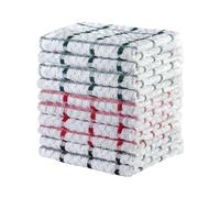VEARZ® 100% Cotton Terry Tea Towels | 4-12 Packs Kitchen Hand Towels Super Highly Absorbent Soft Touch Dish Cloth Hotel Quality Towel 40x65cm,10 Pack