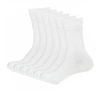 VEARZ® Ladies Diabetic Top Socks Non Elastic Cotton Rich Every Day Socks Womens Easy Grip Calf Socks With Hand Linked Toes Size UK 4-7(White(03 Pairs))