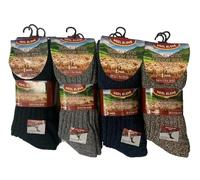 VEARZ Men's Merino Wool Socks Outdoor Walking Work Boot Thermal Socks 6-11 M718 (Multi (06 Pairs))