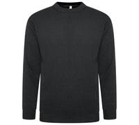 VEARZ Unisex Mens Jumpers Cable Knitted Pullover - Adults Lightweight Soft Classic Soft Sweater Thermal Top Long Sleeve Winter Jumpers for Men UK, Charcoal, XXL