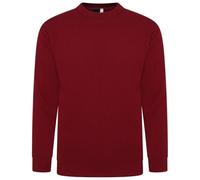 VEARZ Unisex Mens Jumpers Cable Knitted Pullover - Adults Lightweight Soft Classic Soft Sweater Thermal Top Long Sleeve Winter Jumpers for Men UK, Wine, XXL