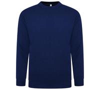 VEARZ Unisex Mens Jumpers Cable Knitted Pullover - Adults Lightweight Soft Classic Soft Sweater Thermal Top Long Sleeve Winter Jumpers for Men UK, Navy, XXL