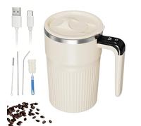Veasbuu Automatic Stirring Cup - 400ml Rechargeable Automatic Mixer Cup - Electric Stir Mug with Lid - for Hot Chocolate Milk Home Vacation Office School Apartment Vacation Office
