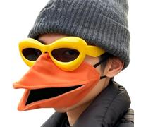 Veasbuu Beak Costume,Handmade Headgear with Sunglasses - Animal Talking Face Cover Set | for Party Music Festival Carnival Masquerade Holiday Photoshoots Theater Stage Role-Play