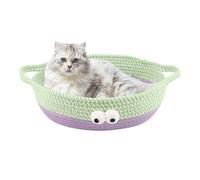 Veasbuu Cat Bed Basket - Foldable Breathable Scratching Nest for Pets, Cat Basket with Scratching Function | For Small, Medium and Large Cat Breeds in the Home, Home, on the Bedside Table and in the