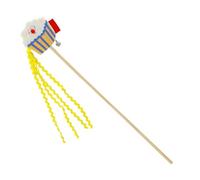 Veasbuu Cat Wand Toy, Colorful Cheese Cat Toy, Puffed Rice Cat Wand, Cat String Toy, 54cm Cat Toy, Funny Cat Toy, Cat Accessories for All Breeds, Cat Play Wand, Cat Toy for Small Medium Large Cats,