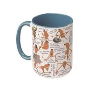 Veasbuu Ceramic Coffee Mug - 11oz Water Cup, Novelty Cup for Hot and Cold Drinks, Kitchen and Office Necessity for Morning Coffee, Evening Breaks, Home Relaxation, Travel, Work, Daily Use