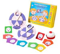Veasbuu Early Health Behavior Wheel, Wooden Emotion Wheel Kids, Mental Health Feelings Behavior Wheel, Preschool and Elementary School Toy for Teaching Emotional Intelligence in Children