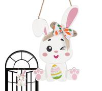 Veasbuu Easter Sign Decoration,Traditional Pretty | Spring Sign with Eggs | Indoor Use Wall Window Porch Shelf Fence Bedroom Farm