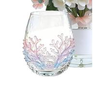Veasbuu Glass Cups 100ml Coastal Stemless Juice Drinkware