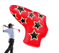 Veasbuu Golf Putter Head Covers - L Type Waterproof PU Leather Guard - Star Design Magnetic Closure Headcovers for Golf Clubs,for Driving Range, Outdoor, Course, Adult, Teen