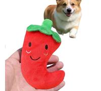 Veasbuu Interactive Dog Toys,Bite-Resistant Squeaky Chili-Shape | Dog Squeaky Toy | for Small Breed Outdoor Home Park Walking Beach Lawn Garden Backyard