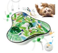 Veasbuu Interactive Toys for Cats | Quiet Exercise Game with Moving Concealed Teasers,Rechargeable Exercise Toys | for Alone Time Play Area Home Kitchen Apartment Corner Bedroom