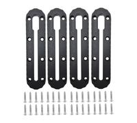 Veasbuu Kayak Track - Universal Low Profile, Four Piece Set with Bolts, Marine Grade Nylon, Erosion Resistant Base, Deck Attachment for Anglers Mounting Fish Finders and Rod Holders on Fishing Boats